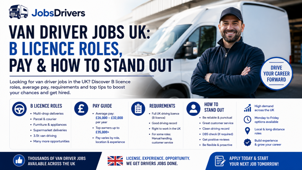 Van & B licence — Jobs Drivers UK blog